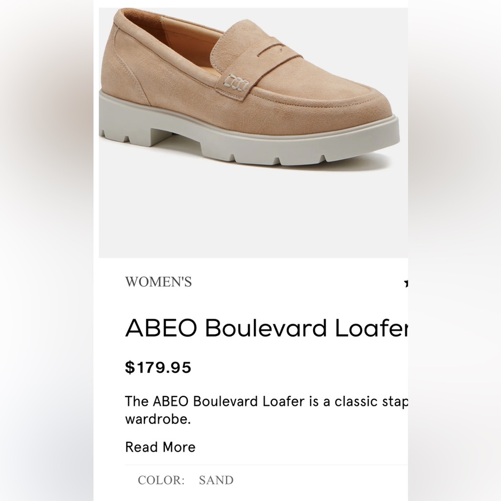 ABEO Women's Beige Boulevard Loafer price is firm